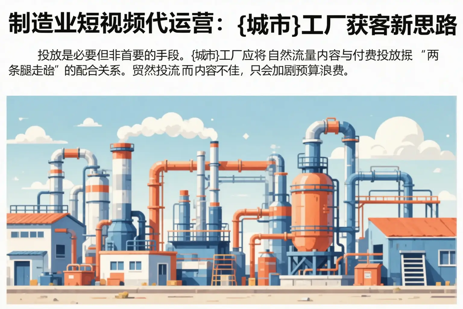 制造业短视频代运营：长白工厂获客新思路
